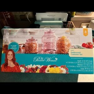 COPY - COPY - Pioneer Woman Cassie Embossed Canister Set